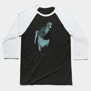 Curious Red-eyed Pigeon Baseball T-Shirt